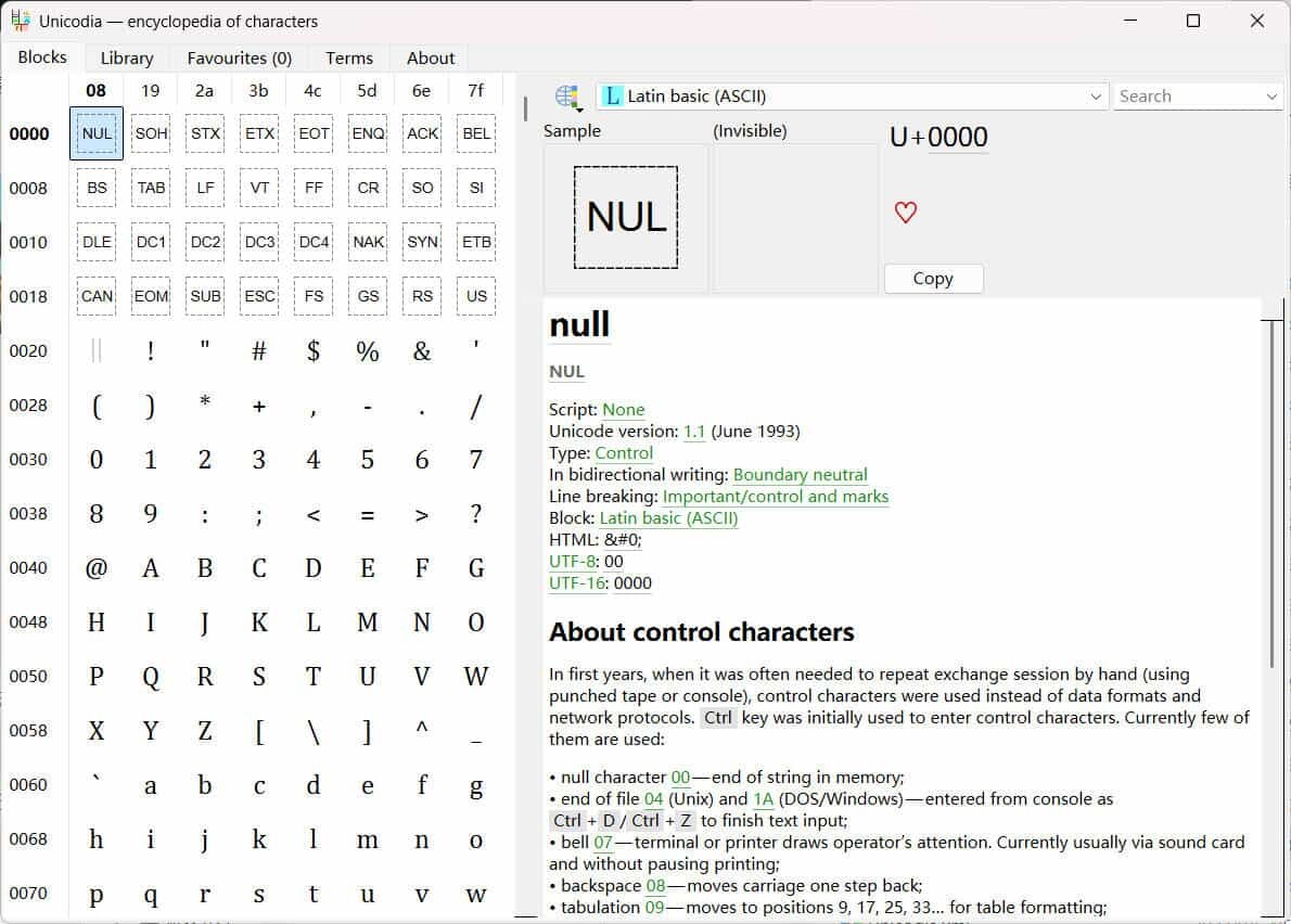 Unicode字符查询Unicodia v3.1.2绿色版-小创项目网